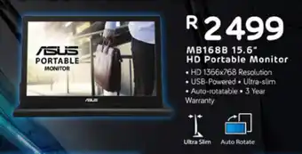 Computer Mania Asus - MB168B 15.6" HD Portable Monitor offer