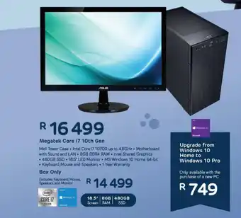 Computer Mania Megatek Core i7 10th Gen offer