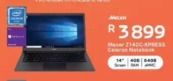 Mecer - Z140C-XPRESS Celeron Notebook