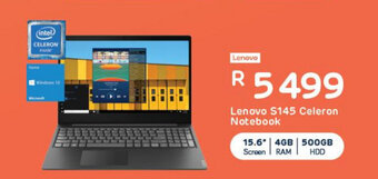 Computer Mania Lenovo - S145 Celeron Notebook offer