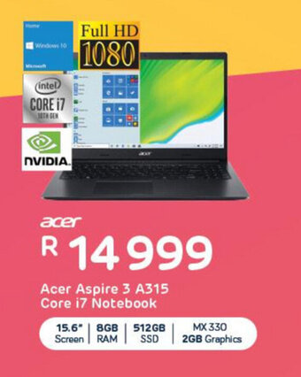 Acer - Aspire 3 A315 Core i7 Notebook