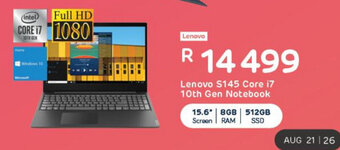 Computer Mania Lenovo - S145 Core i7 10th Gen Notebook offer