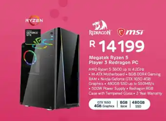 Megatek Ryzen 5 Player Redragon PC