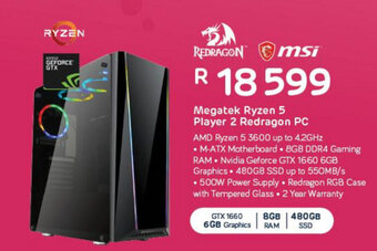 Computer Mania Megatek Ryzen 5 Player 2 Redragon PC offer