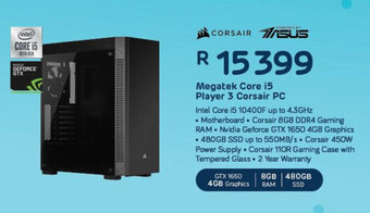 Computer Mania Megatek Core i5 Player 3 Corsair PC offer