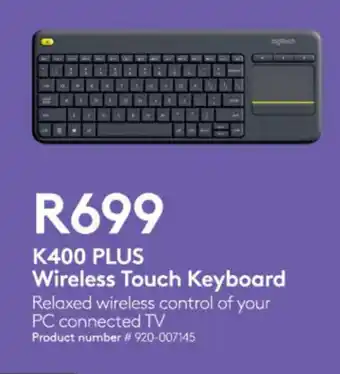 Computer Mania K400 Plus Wireless Touch Keyboard offer