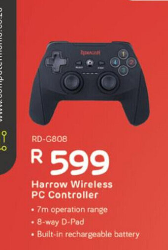 Computer Mania Redragon - Harrow Wireless PC Controller offer
