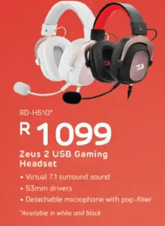 Computer Mania Redragon - Zeus 2 USB Gaming Headset offer