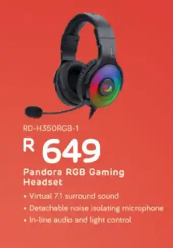 Redragon - Pandora RGB Gaming Headset
