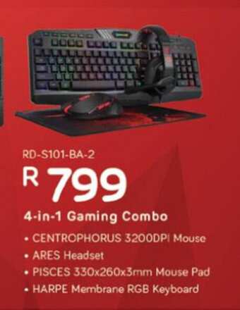 Computer Mania Redragon - 4-in-1 Gaming Combo offer