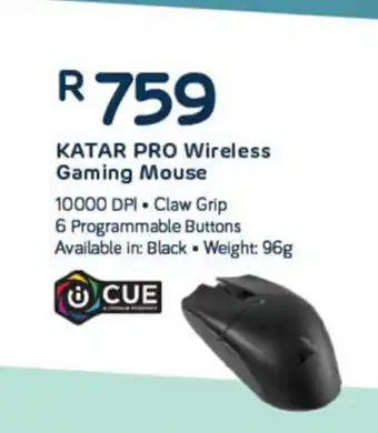 Computer Mania Corsair - KATAR PRO Wireless Gaming Mouse offer