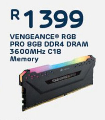 Vengeance RGB Pro 8GB DDR4 DRAM 3600MHz C18 Memory
