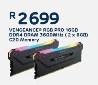 Computer Mania Vengeance RGB Pro 16GB DDR4 DRAM 3600MHz (2x8GB) C20 Memory offer