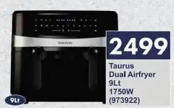 President Hyper Taurus Dual Airfryer 9Lt 1750W offer