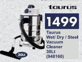 President Hyper Taurus Wet/Dry/Steel Vacuum Cleaner 30Lt offer
