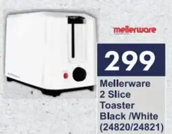 President Hyper Mellerware 2 Slice Toaster Black/White offer