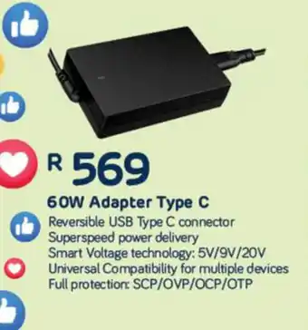 HuntKey - 60W Adapter Type C