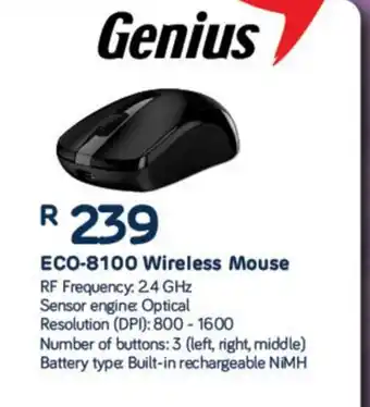 Computer Mania Genius - ECO-8100 Wireless Mouse offer