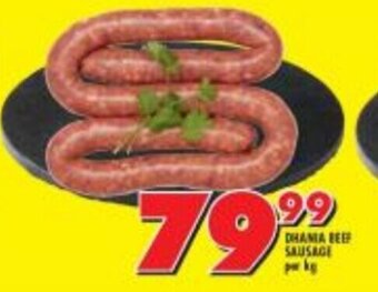 Dhama Beef Sausage per kg
