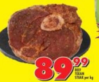 Shoprite Beef Texan Steak per kg offer
