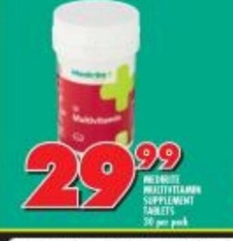 Shoprite Medirite Multivitamin Supplement Tablets 30 per pack offer