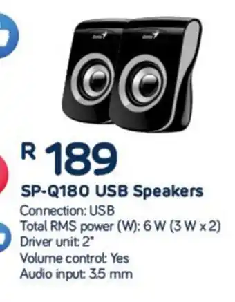 Computer Mania Genius - SP-Q180 USB Speakers offer