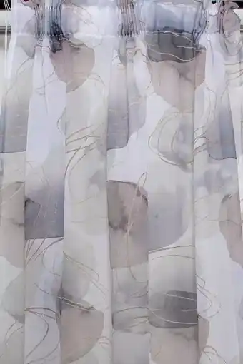 Sheet Street Abstract printed taped curtain l218xw140cm offer