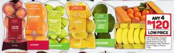 Pick n Pay PnP Avocados, Oranges 1.5 kg, Soft Citrus 1.5kg, Bananas Box 1.2 kg, Top Red Apples 1.5 kg. Packham Pears 1.5 kg or Lemons offer