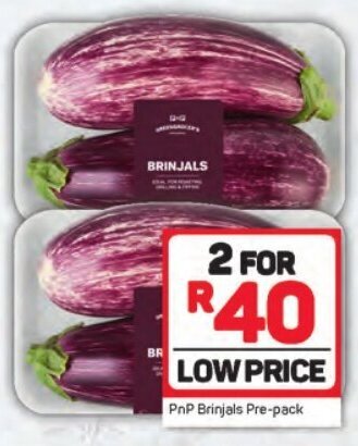 Pick n Pay PnP Brinjals Pre-pack offer