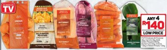 Pick n Pay PnP Potatoes All Purpose 3kg. Carrots 3 kg. Bulk Green Peppers 800g, Butternut 2.5kg. Onions 1.5kg or Sweet Potato 1.5kg offer