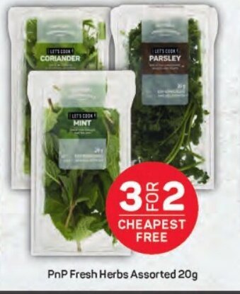 Pick n Pay PnP Fresh Herbs Assorted 20g offer