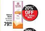 Dis-Chem Natura melts assorted-50 tablets each offer