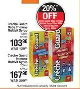 Dis-Chem Creche guard baby immune multivit syrup-100ml offer