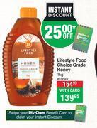 Lifestyle food choice grade honey-1kg
