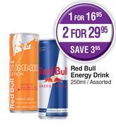 Dis-Chem Red bull energy drink assorted-for 1 x 250ml offer