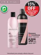 Salon selectives shampoo or conditioner assorted-400ml each