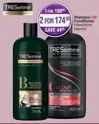 Dis-Chem Tresemme shampoo or conditioner assorted-for 1 x 750ml/900ml offer