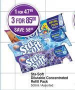 Dis-Chem Sta soft dilutable concentrated refill pack assorted-500ml offer