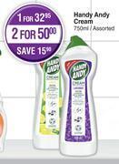 Dis-Chem Handy andy cream assorted-750ml offer