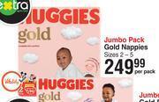 Dis-Chem Huggies jumbo pack gold nappies sizes 2-5-per pack offer