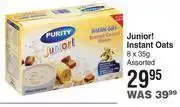Dis-Chem Purity junior instant oats assorted-8 x 35g offer