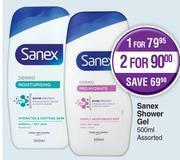 Dis-Chem Sanex shower gel assorted-for 1 x 500ml offer