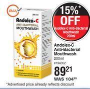 Andolex-c anti bacterial mouthwash-200ml