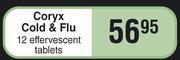 Dis-Chem Coryx cold & flu-12 effervescent tablets offer