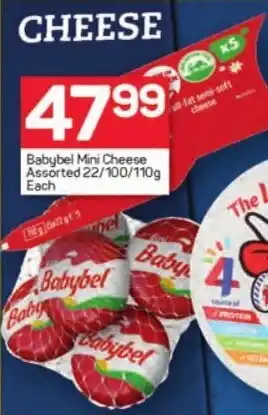Pick n Pay Babybel Mini Cheese Assorted 22/100/110g each offer