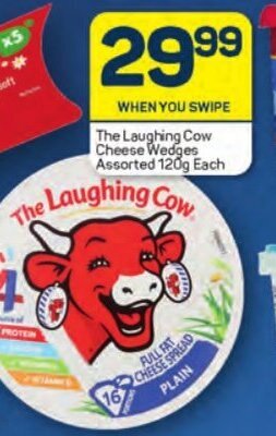Pick n Pay The Laughing Cow Cheese Wedges Assorted 120g each offer