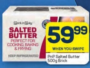 Pick n Pay PnP Salted Butter 500g Brick offer