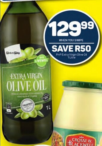 Pick n Pay PnP Extra Virgin Olive Oil 1 Litre offer