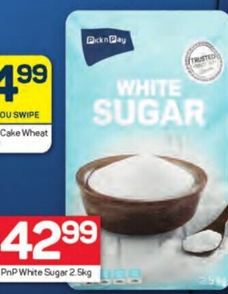 Pick n Pay PnP White Sugar 2.5kg offer