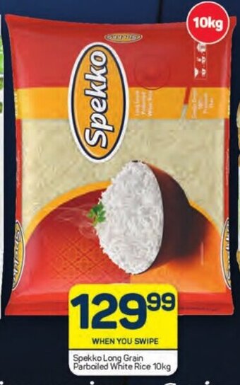 Pick n Pay Spekko Long Grain Parboiled White Rice 10kg offer